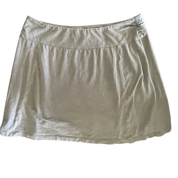 Columbia sportswear light gray mini skirt cotton/rayon blend sz L - Picture 1 of 7